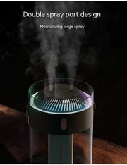 Large Capacity Double Spray Humidifier 26L Ambience Light Commercial Portable Water Replacement